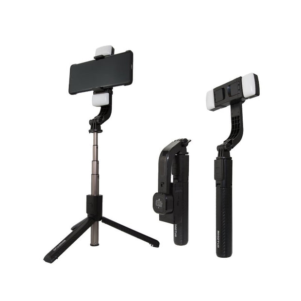 C06H Mini Handheld Single - Axis Stabilizer With Two Magnetic Fill Light - Unleash Your Creativity with Exceptional Stability - ROODTUO