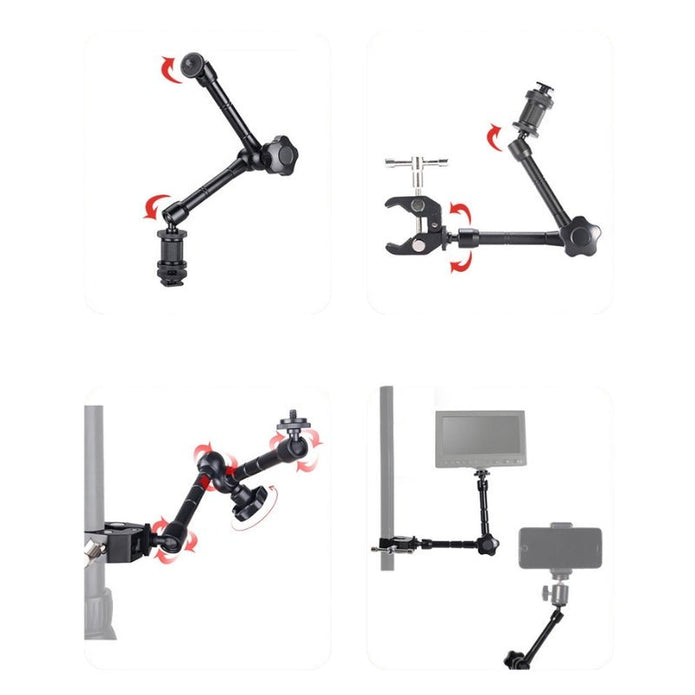 EAF - 18 & EAF - 28 Multi - Function Articulating Arms with 360° Ball Head - ROODTUO