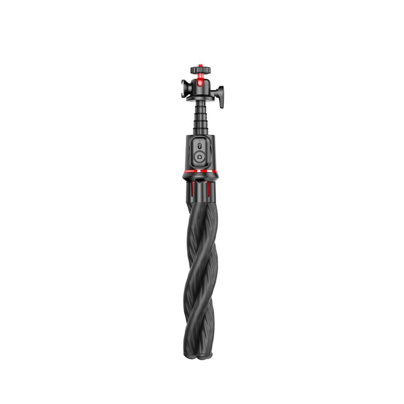 Magic - Pro Flexible Octopus Telescopic Pole Tripod with Cell Phone Clip Selfie Stick - ROODTUO