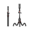 Magic - Pro Flexible Octopus Telescopic Pole Tripod with Cell Phone Clip Selfie Stick - ROODTUO