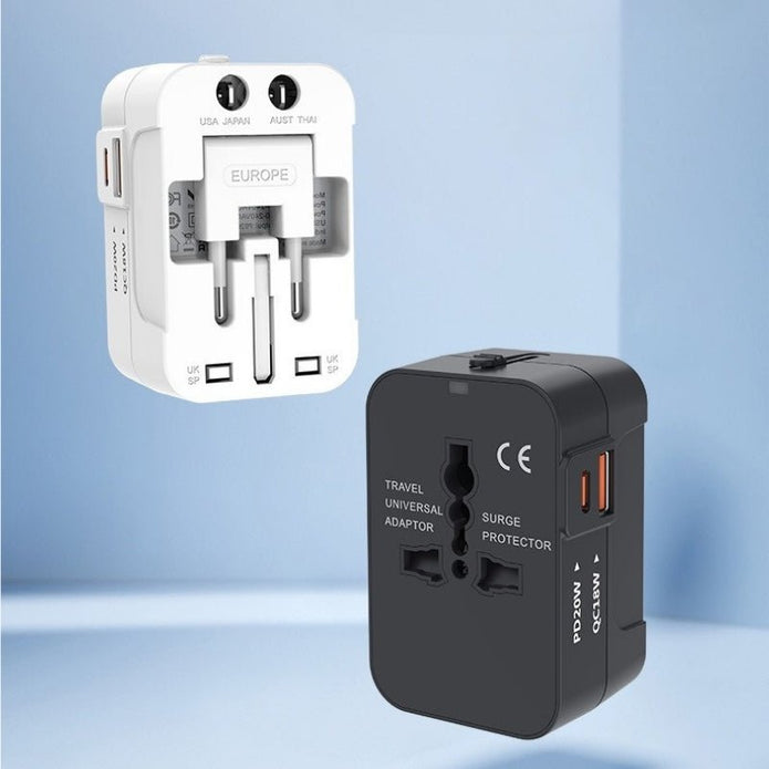 PSU - AC Multi - Country Travel Adapter, PD20W/QC18W Fast Charging - ROODTUO