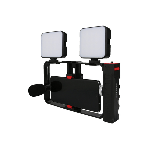 PVR - Handle Professional Mobile Phone Photography Cage Handheld Camera Bracket - Portable and Practical, Stable Shooting Magic Tool - ROODTUO