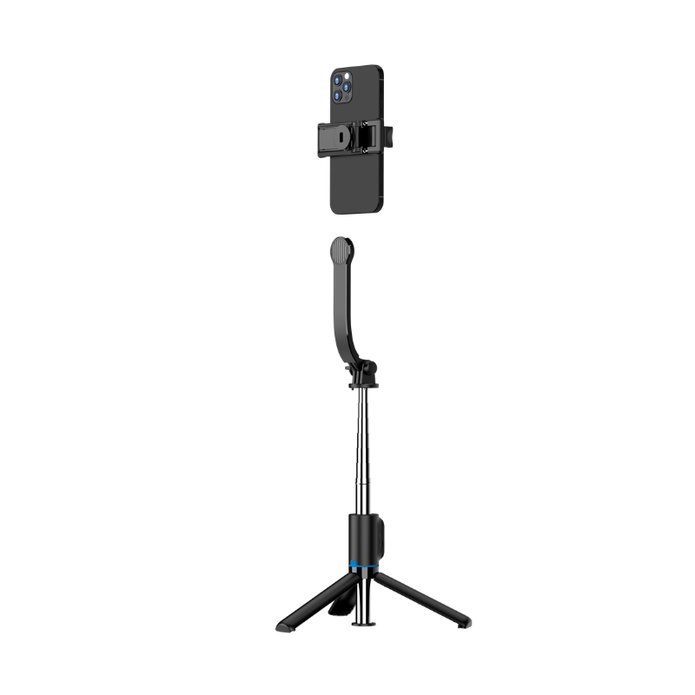 S7 Detachable phone clip remote control selfie stick tripod - ROODTUO