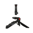 T10F+PCJ - S Beauty Leg Tripod & Dual Cold Shoe 360° Rotating Phone Holder Combo - Unlock Professional Mobile Photography - ROODTUO