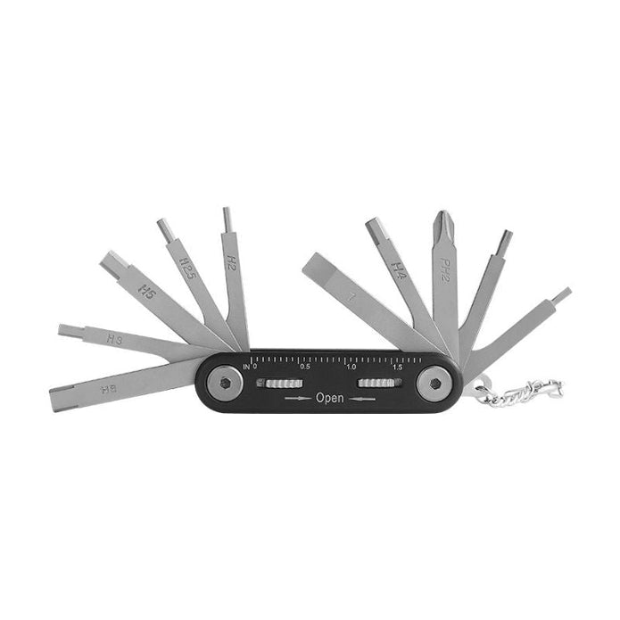 TMSS - 10N1 Portable Folding Multi - Functional Screwdriver & Wrench Set - ROODTUO